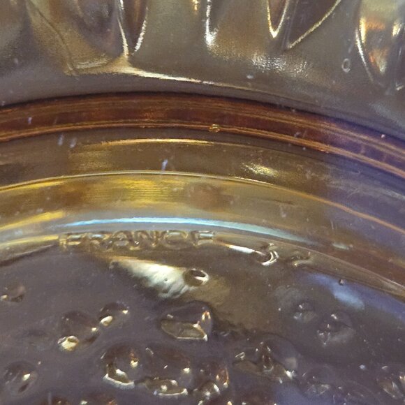 Vereco Glass Bowl and Saucers, Service for 4, VTG French Tempered Glass 6.25" - Picture 14 of 16